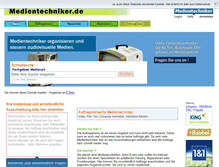Tablet Screenshot of medientechniker.de